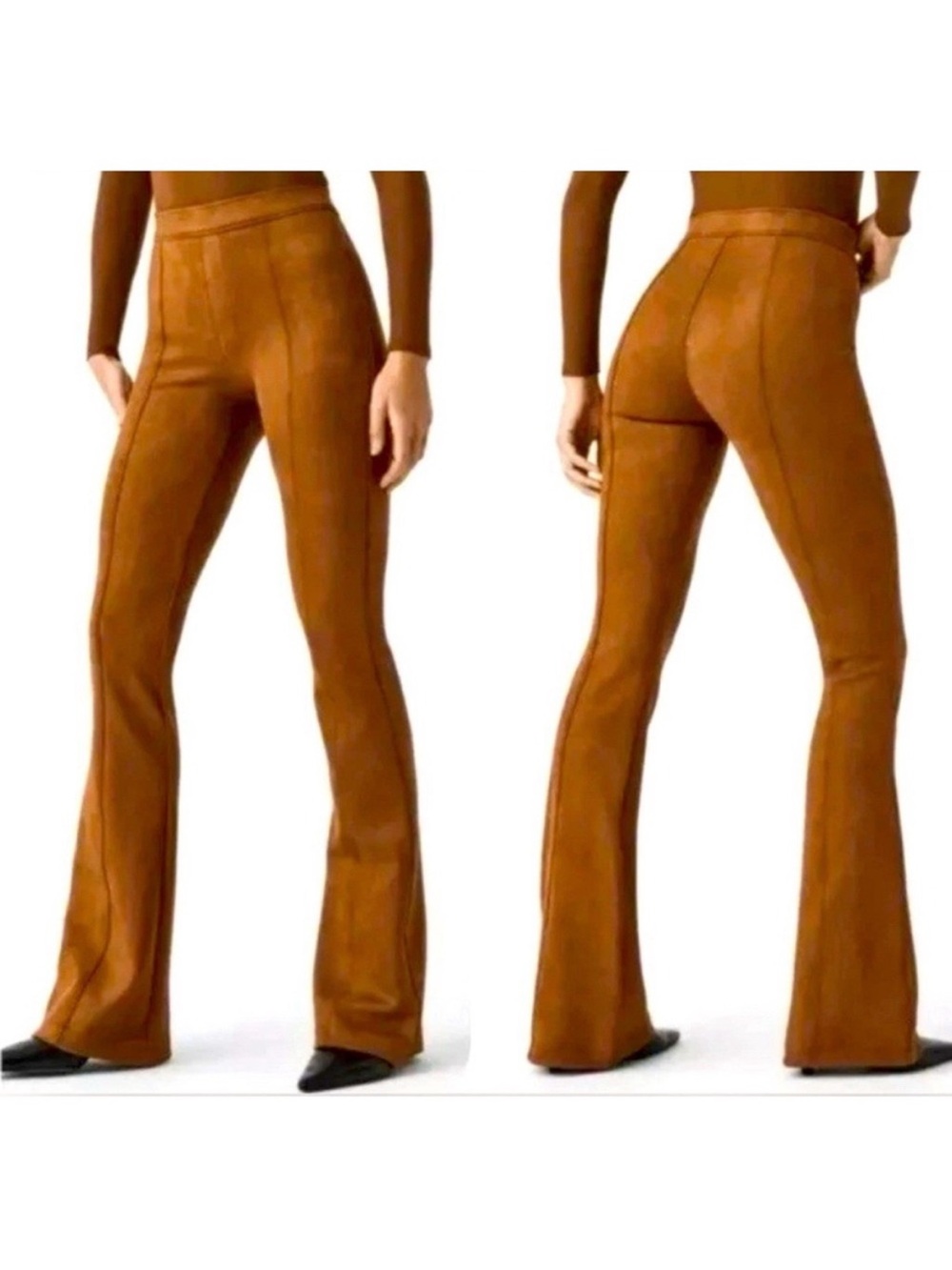 SPANX Faux Suede Flare Pants